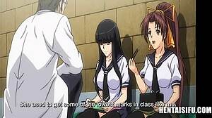 El profesor de anime xxx le da una lección de Hentai a un estudiante japonés