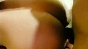 Amatérska čierna tínedžerka sa necháva šukať veľkým čiernym penisom v domácom videu