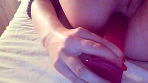 Sophia's tight ass gets stretched by a big butt plug in this amateur video