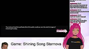 Vtuber strömmar Shining Song Starnova Aki route del 6