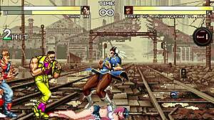 Chun-Li van Street Fighter in een expliciete Mugen-animatie