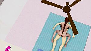 Erotic animation of Indian wife riding her husband's cock